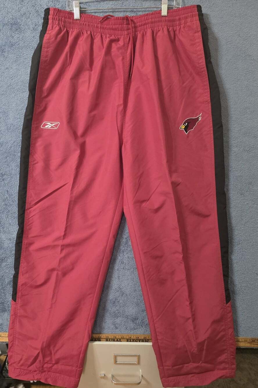 Nice! Reebok Men's 2XL Arizona Cardinals Warm-Up Track Pants Joggers NFL XXL